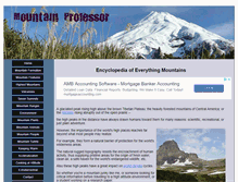 Tablet Screenshot of mountainprofessor.com